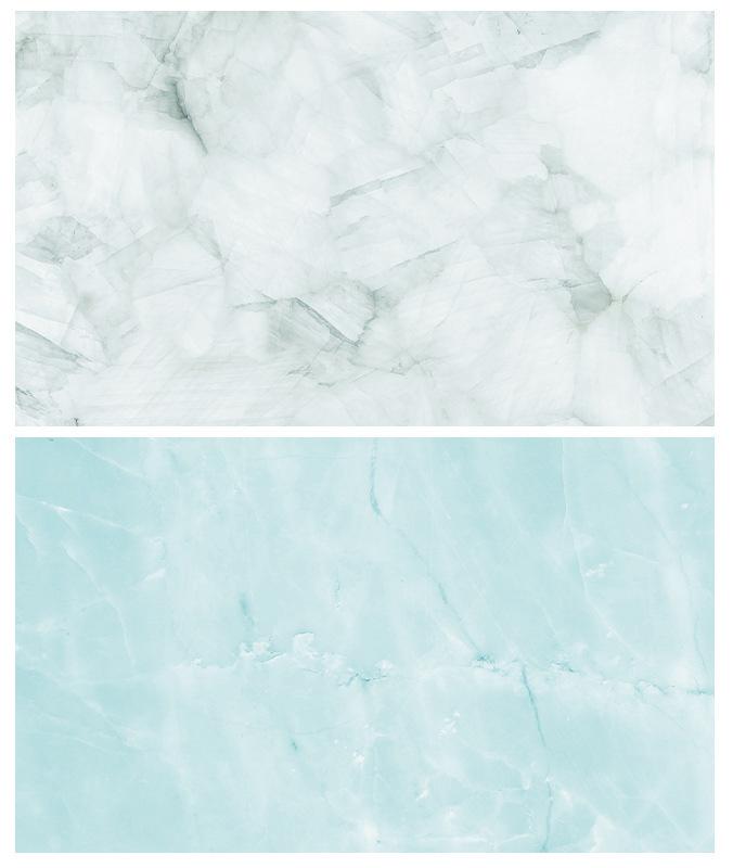 Kate 57x87cm blau / grauer doppelseitiger Papierhintergrund aus Marmor Wasserdicht für die Fotografie