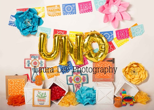 Kate Flamingo-Party Kinder Ballons Hintergrund für Fotografie von Laura Lee Fotografie - Kate Backdrop.de
