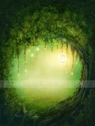 Katebackdrop Kate Fanstic Forest Scenery Backdrop Cricle Tree Dreamlike