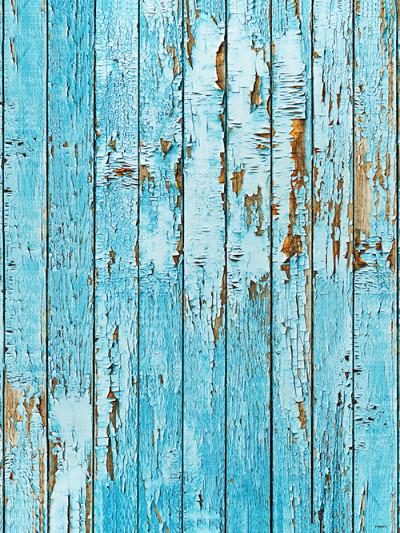 Katebackdrop：Kate Retro Style Blue Broken Wood Wall Backdrop