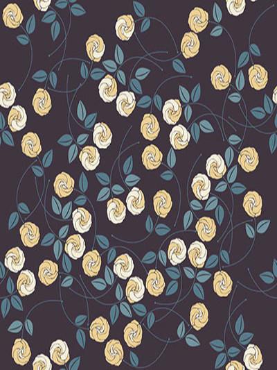 Katebackdrop：Kate Simple Black Wall With Yellow Flowers Backdrops