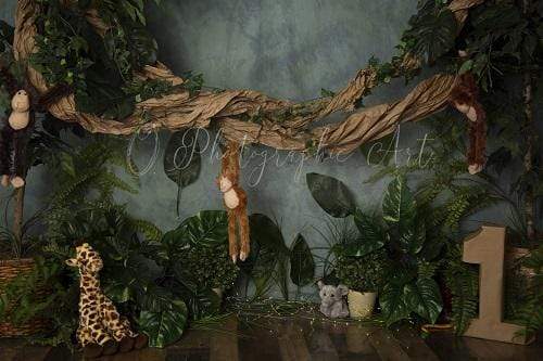Kate Junge Geburtstag Dschungel Hintergrund für Fotografie von Jenna Onyia