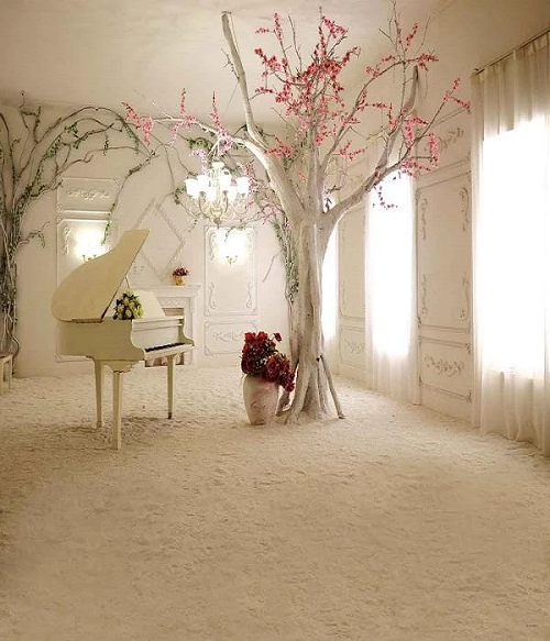 Kate Piano Baum Hintergrund für Hochzeitsfotos Kinder - Kate Backdrop.de