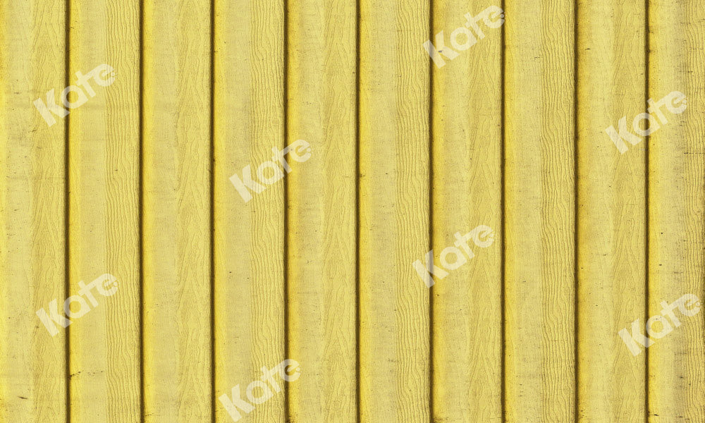 Kate gelb Holz Sommer Bodenmatte von Kate