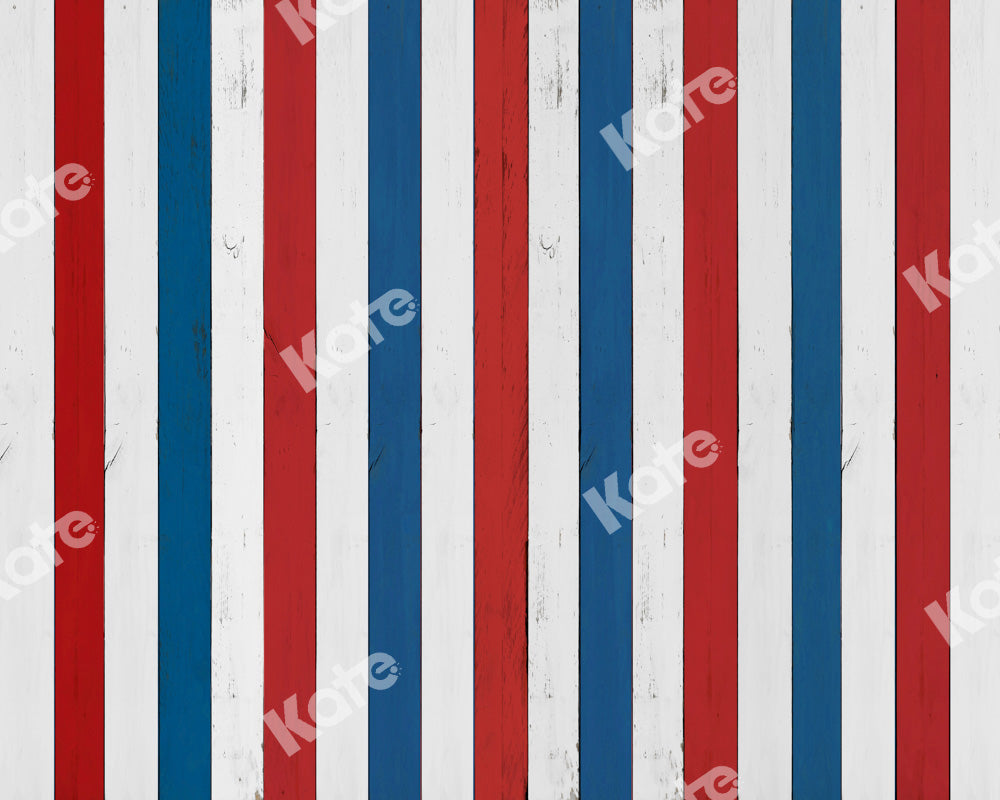 Kate Weiß rot blau Holz Textur Bodenmatte von Kate - Kate Backdrop.de