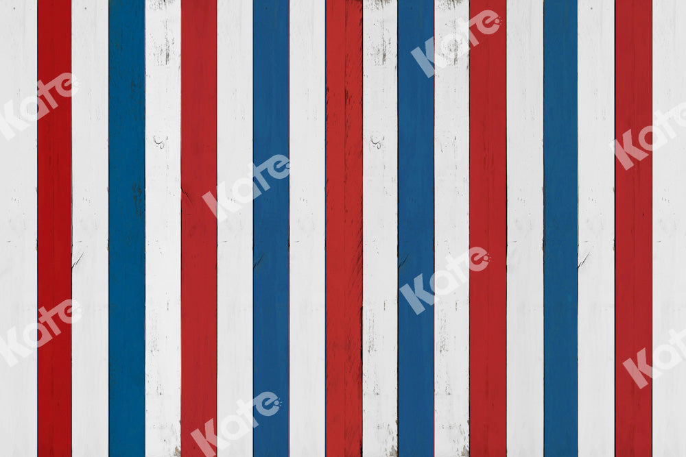Kate Weiß rot blau Holz Textur Bodenmatte von Kate - Kate Backdrop.de