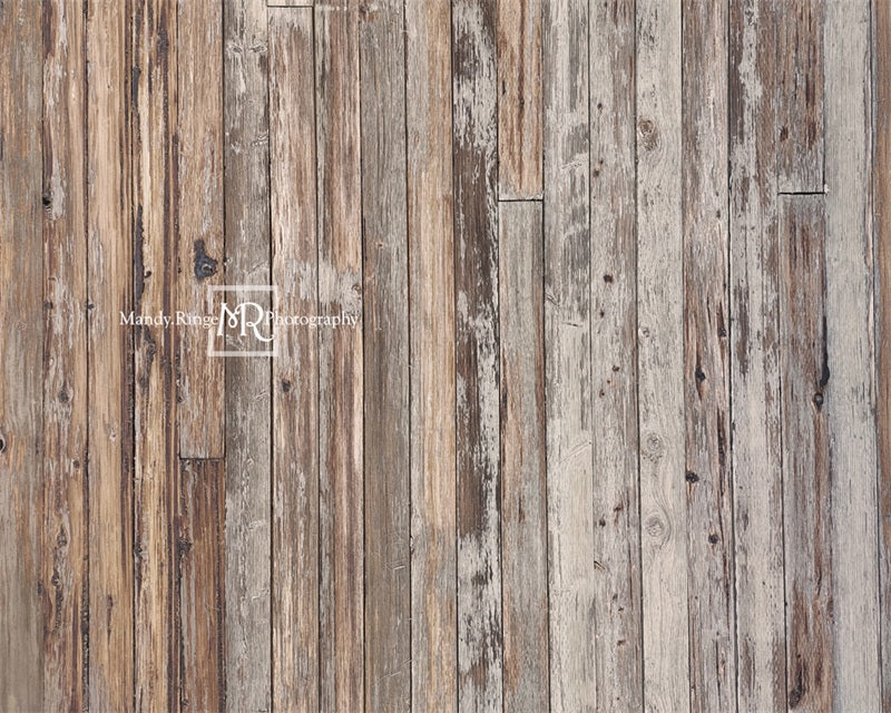 Kate Braunes und graues strukturiertes vertikales Holz Gummimatte von Mandy Ringe Photography - Kate Backdrop.de