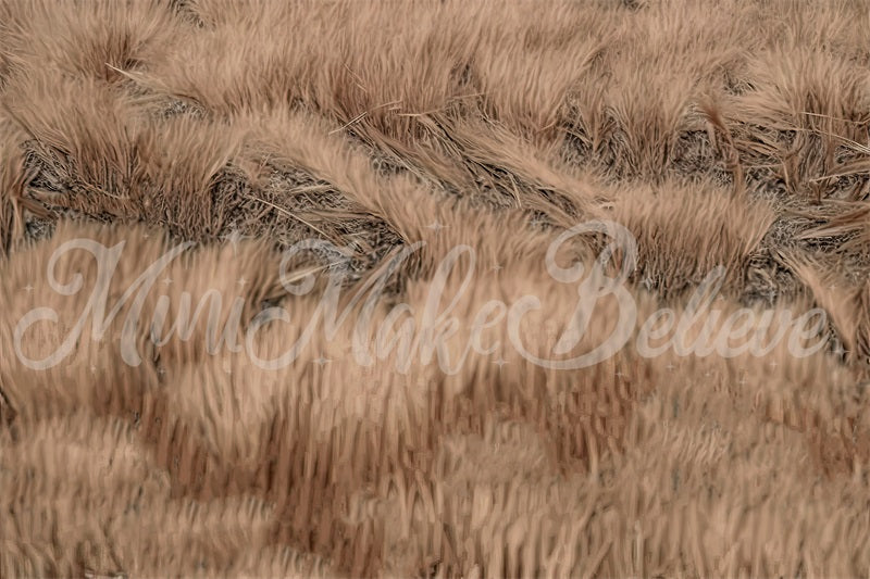 Kate Fine Art Painterly Brown getrocknetes Gras Boho Bodenmatte für die Fotografie von Mini MakeBelieve
