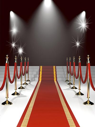 Katebackdrop：Kate Red Carpet Stairs Light Black Background Wedding Photo
