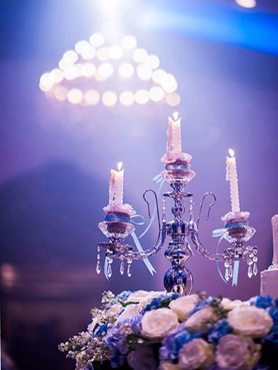 Katebackdrop：Kate Purple Wall Lights Wedding Digital Candle Backdrop