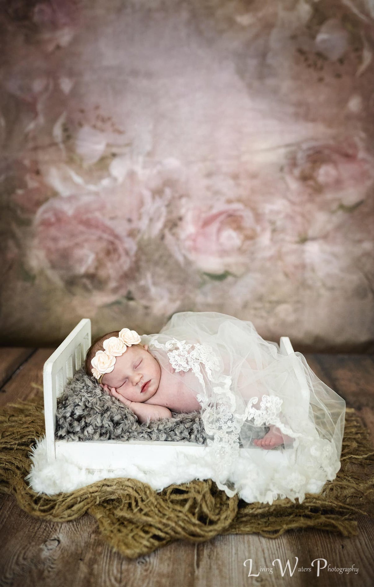 Kate Fine Art  Retro Blumen Rosen Hintergrund  von Kate - Kate Backdrop.de