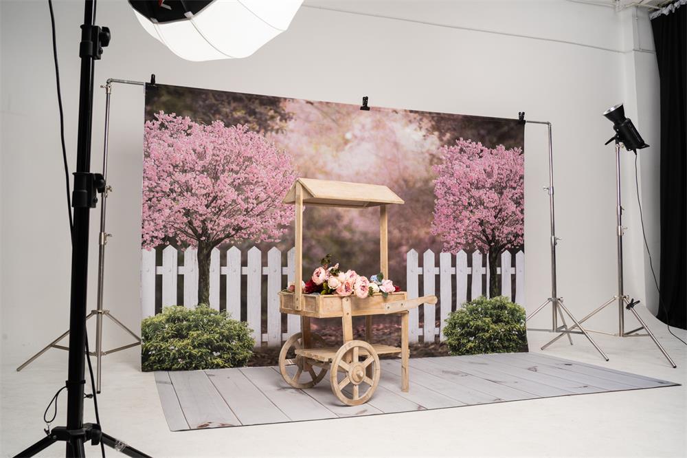 Kate Frühling Garten Kirschblüten Hintergrund für Fotografie