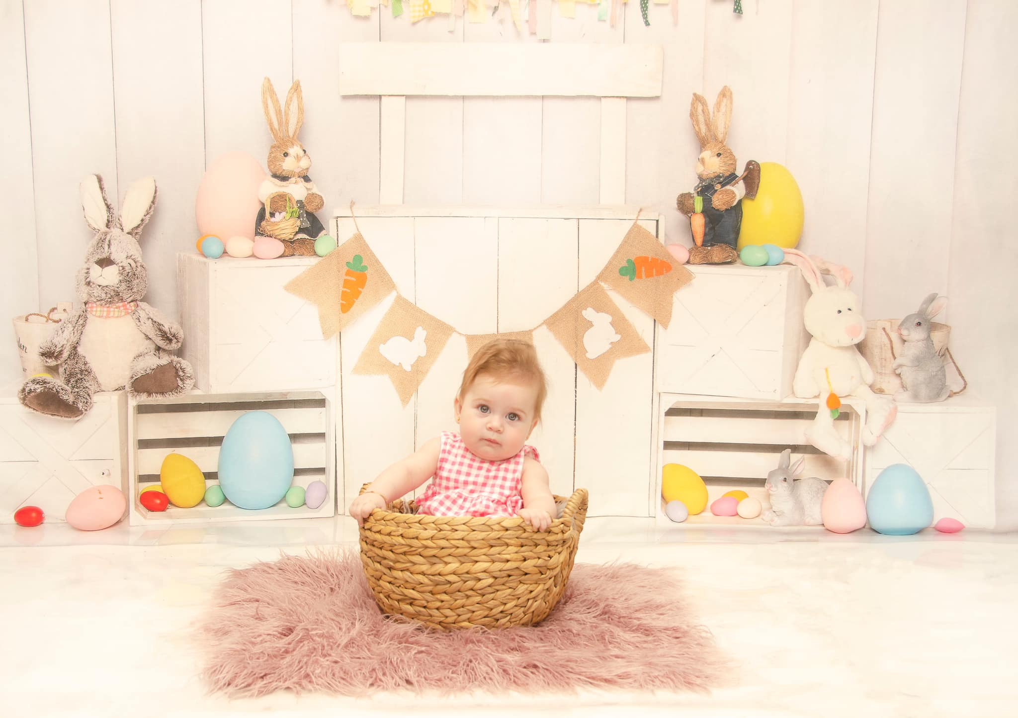Kate Weiß Ostern Hase Ei Stand Hintergrund von Emetselch - Kate Backdrop.de