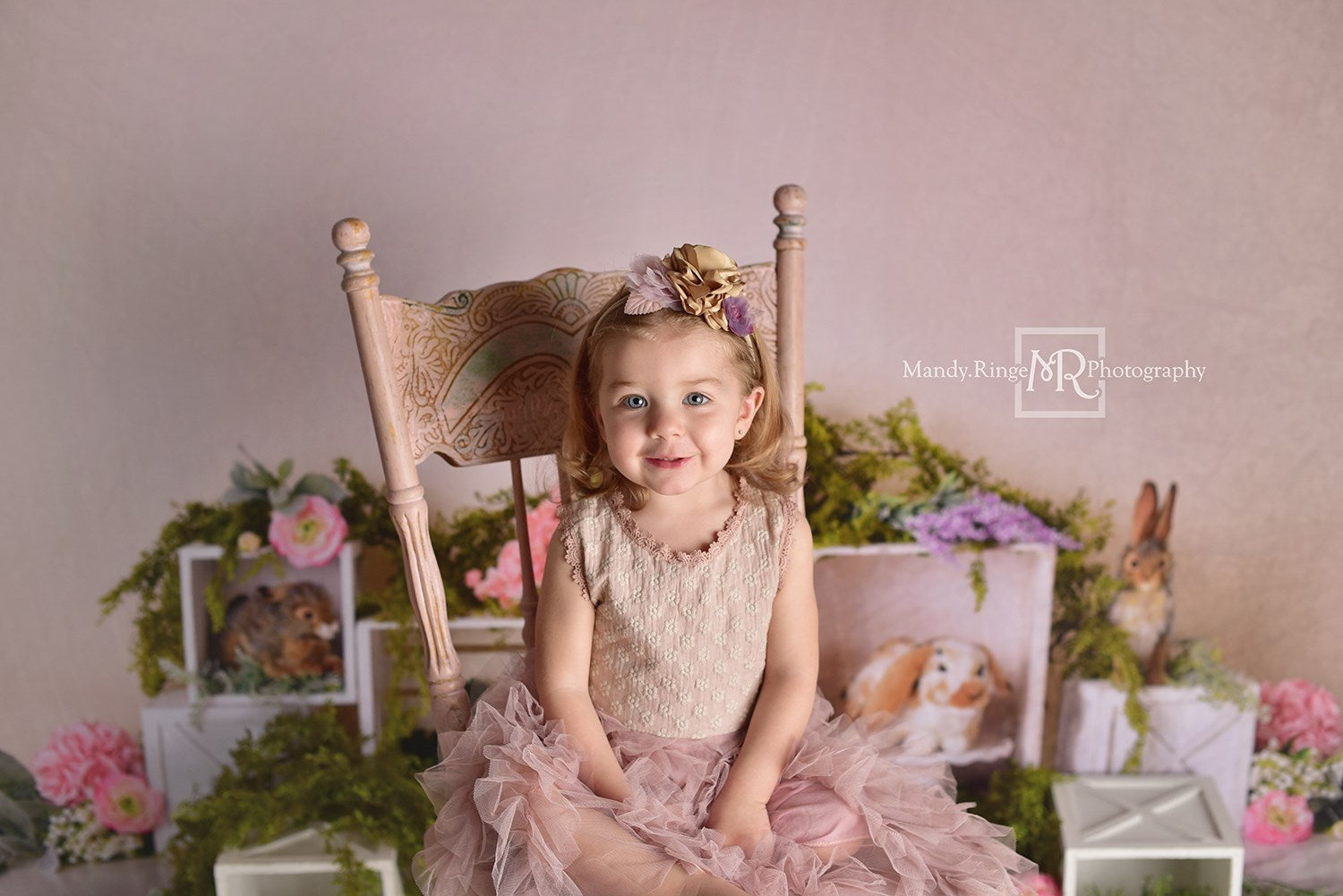 Kate Frühling Kaninchen Kinder Ostern Hintergrund für die Fotografie von Mandy Ringe-Fotografie - Kate Backdrop.de