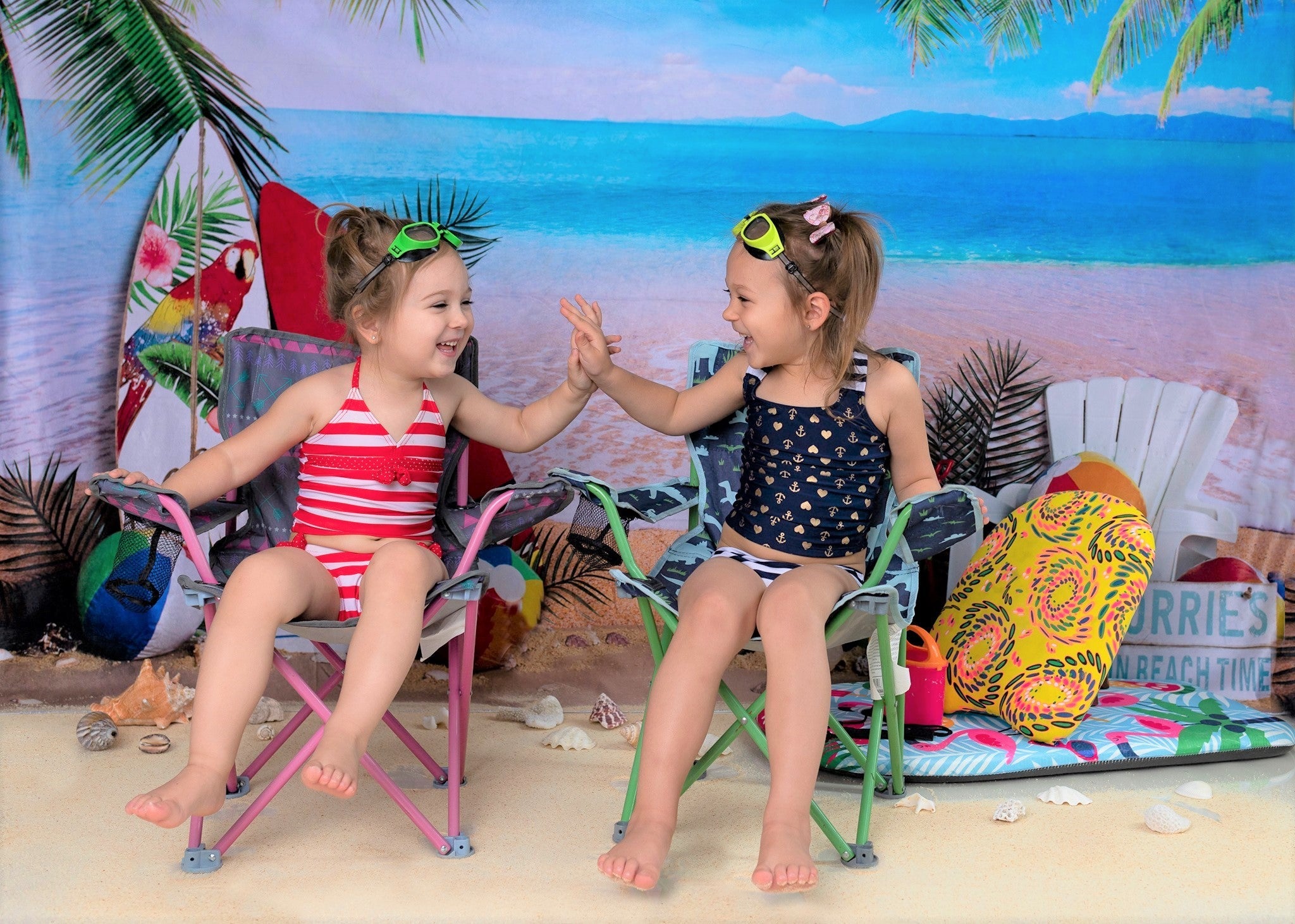 Kate Strand Meer Sommer Urlaub Hintergrund für Fotografie entworfen von Megan Leigh Photography - Kate Backdrop.de