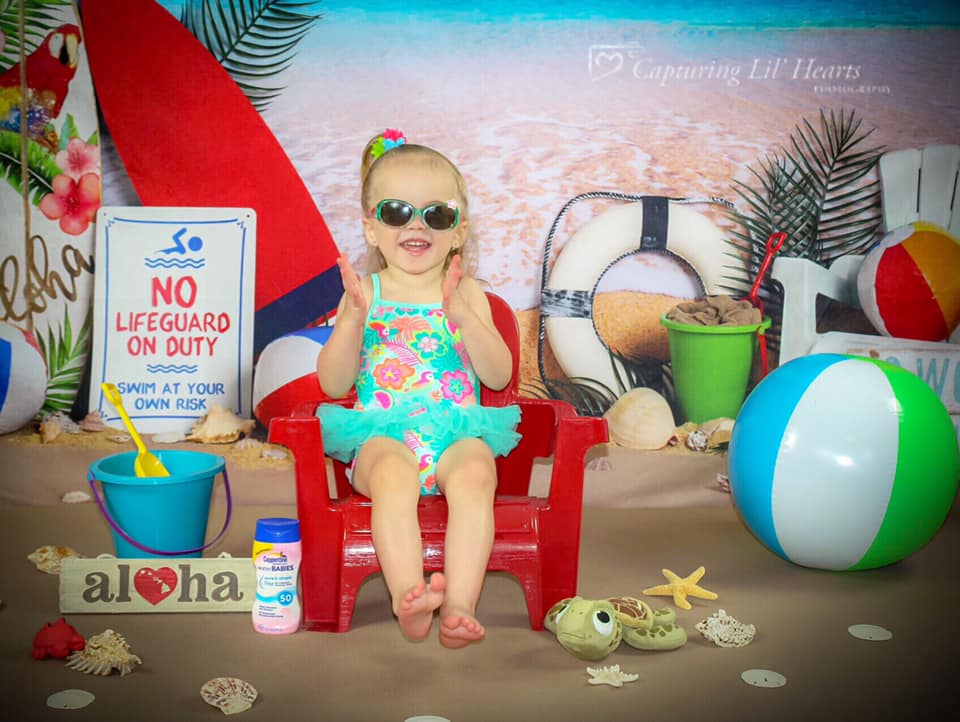 Kate Strand Meer Sommer Urlaub Hintergrund für Fotografie entworfen von Megan Leigh Photography - Kate Backdrop.de