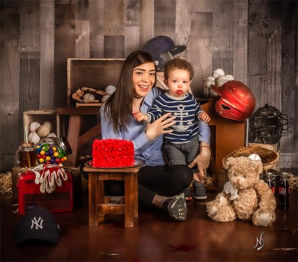 Kate Weinlese Baseball Sport Hintergrund entworfen von Mandy Ringe Photography