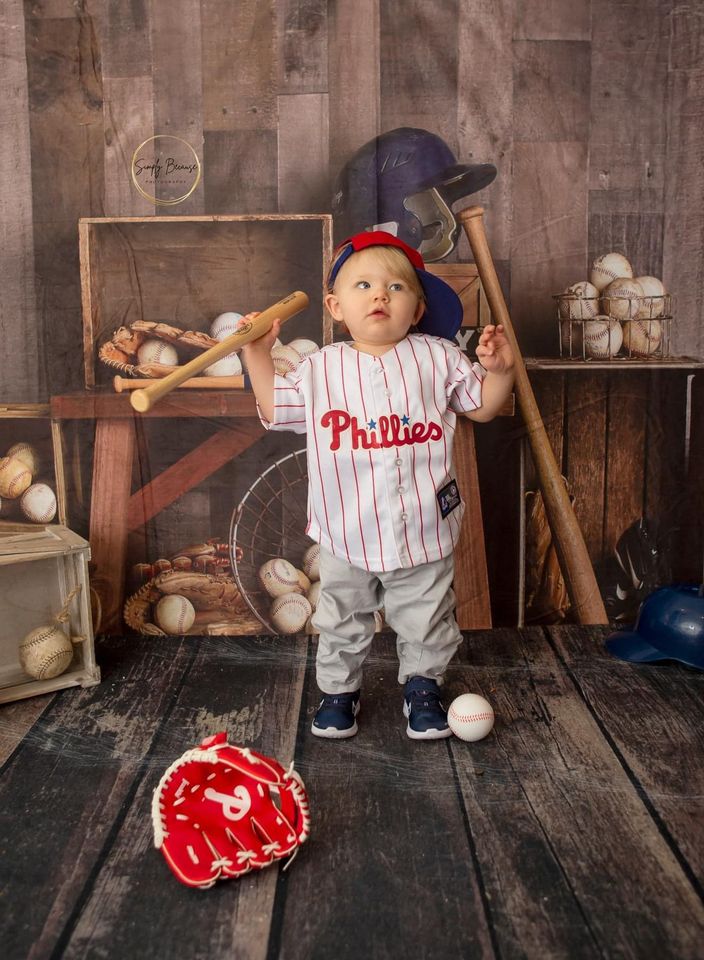 Kate Weinlese Baseball Sport Hintergrund entworfen von Mandy Ringe Photography