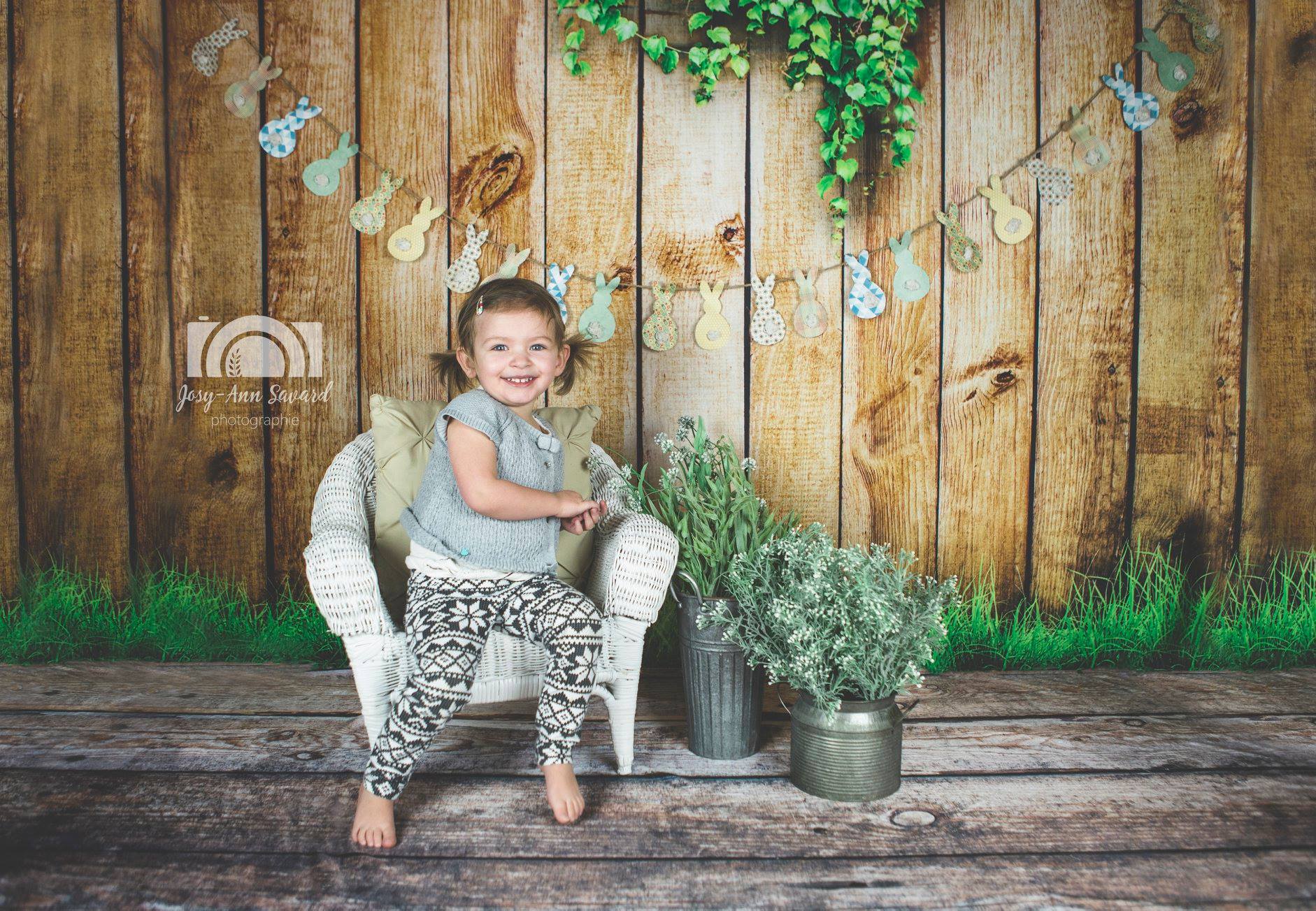 Kate Frühling Holz Hintergrund für Ostern / Hochzeit / Neugeborenen - Kate Backdrop.de