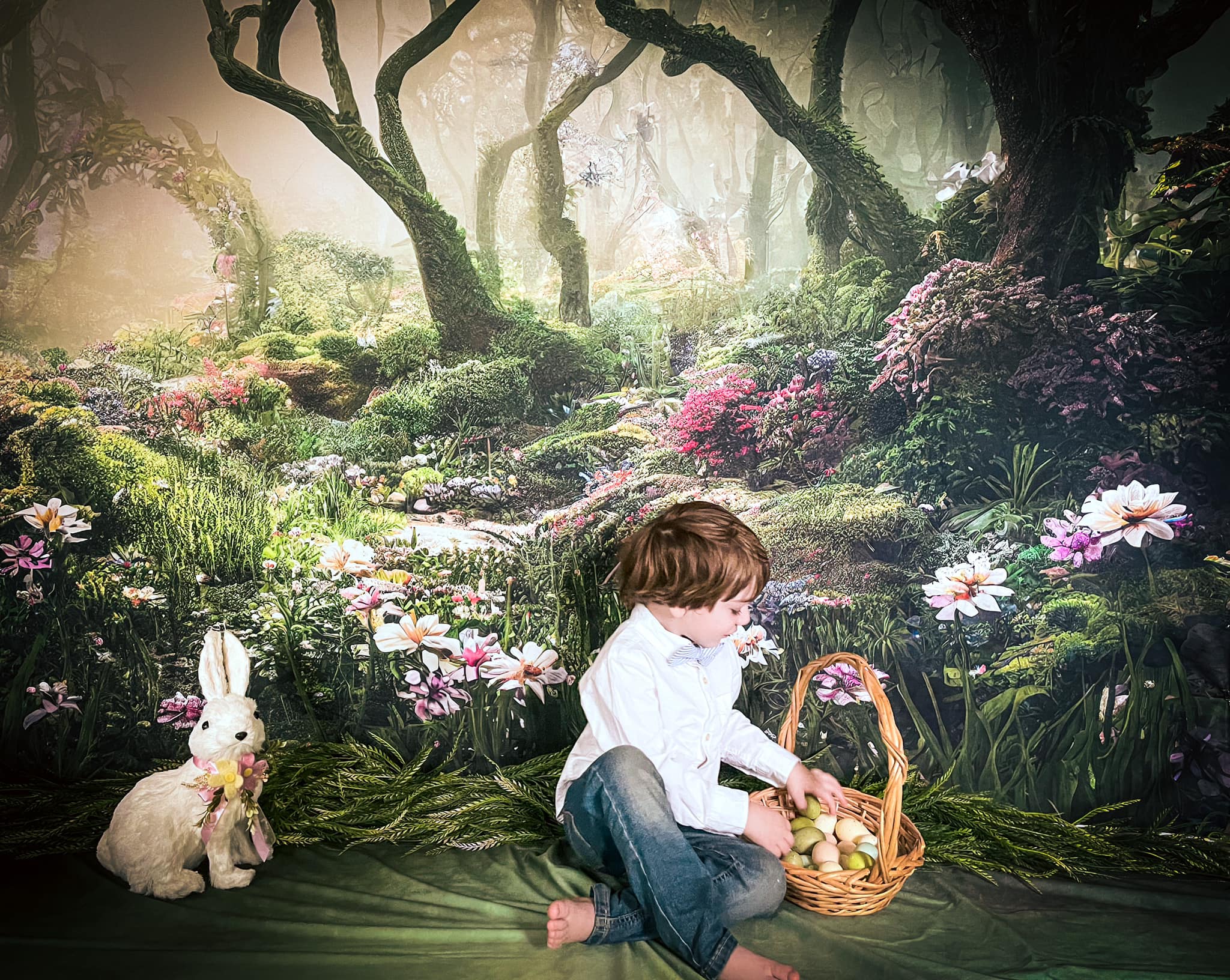 Kate Magic Forest Fantasy Dschungel Blume Gras Hintergrund von Chain Photography - Kate Backdrop.de