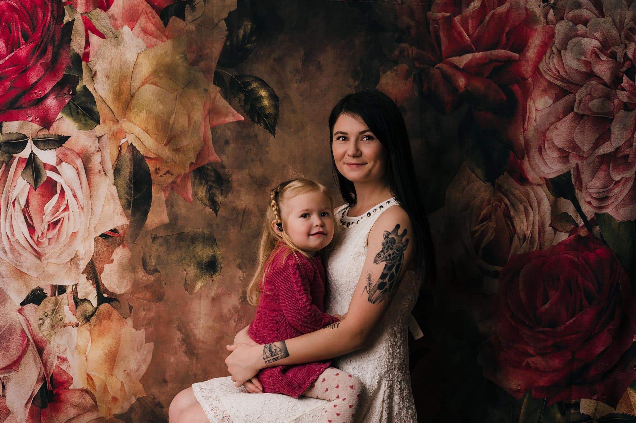 Kate Muttertag Retro abstrakte Blumen Hintergrund entworfen von Jerry_Sina - Kate Backdrop.de