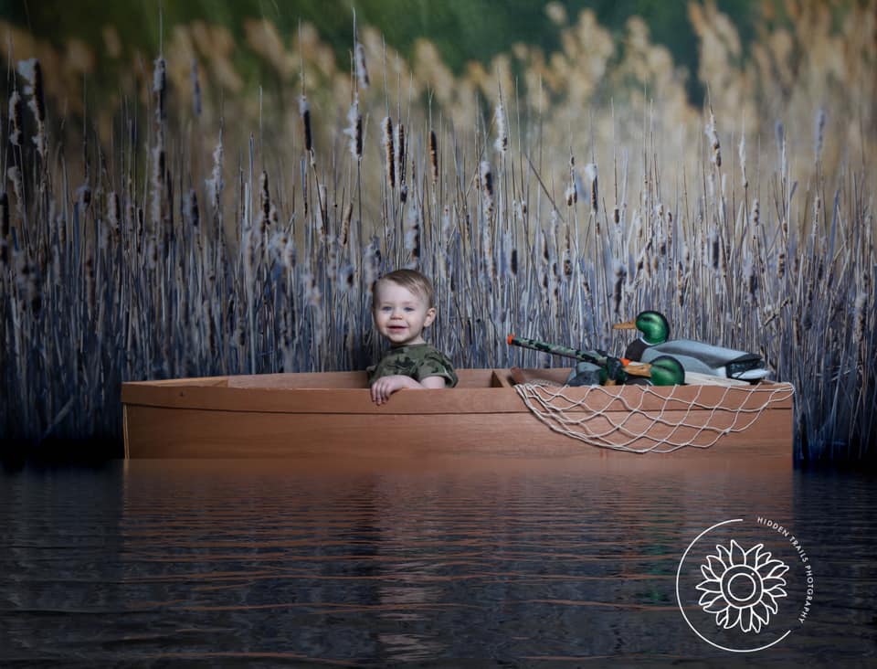 Kate Herbst Schilf Landschaft Hintergrund Entworfen von Pine Park Collection - Kate Backdrop.de