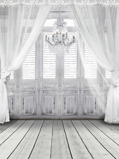 Katebackdrop：Kate Wedding White Curtain Wall Photography Newborn Backdrop