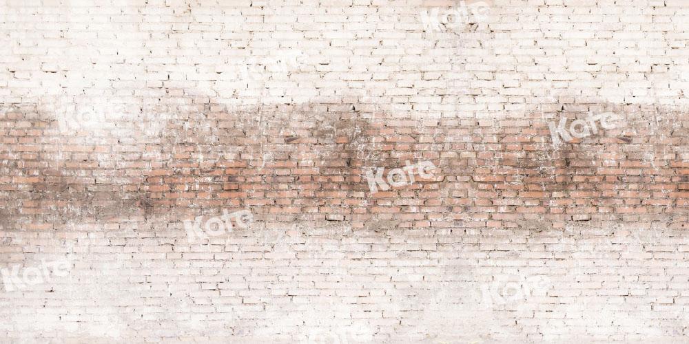 Kate Retro Backstein Hintergrund alte Wand von Chain Photography