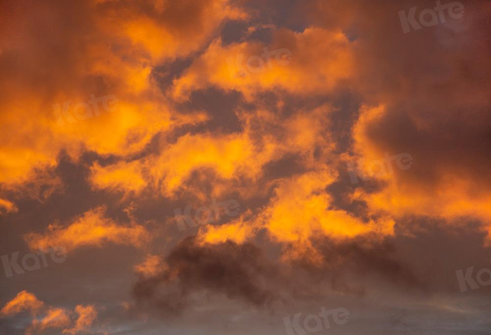 Kate Landschaft Wolken Hintergrund Sonnenuntergang Glühen von Kate - Kate Backdrop.de