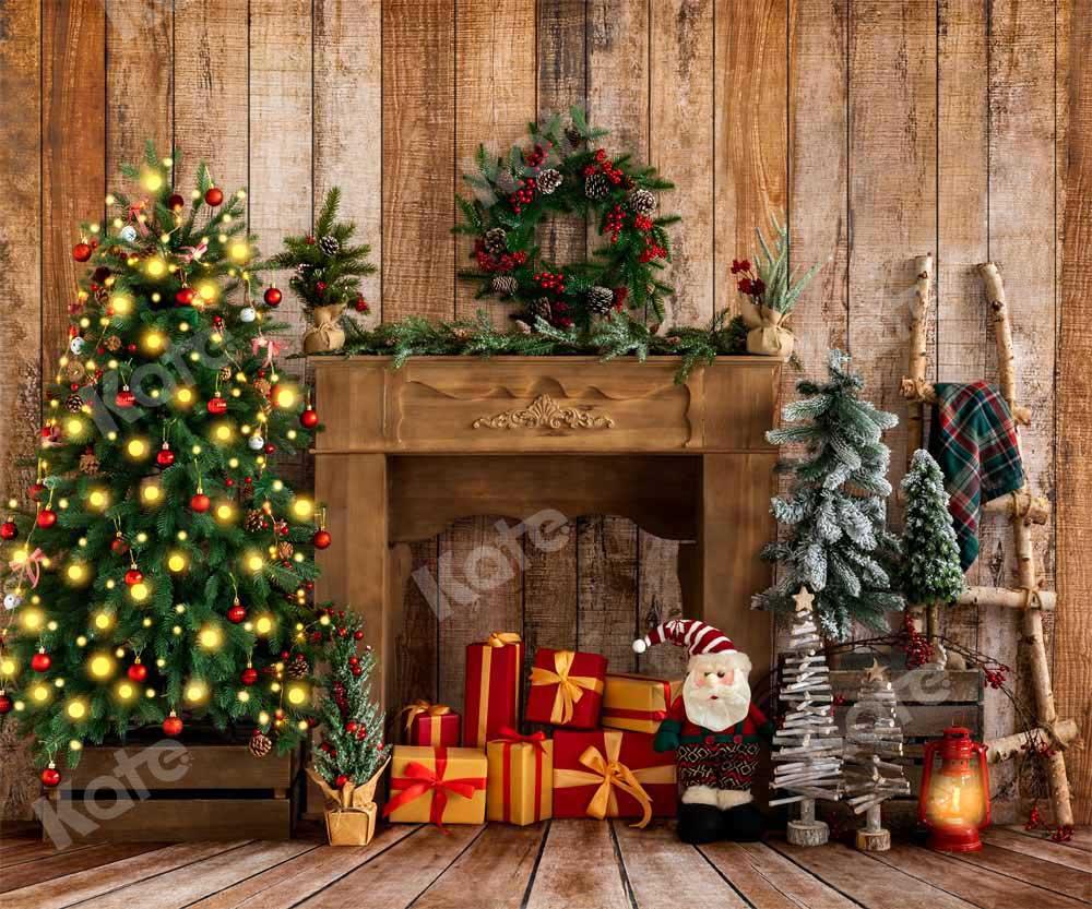 Kate Weihnachten Geschenke Hintergrund Kranz von Emetselch - Kate Backdrop.de
