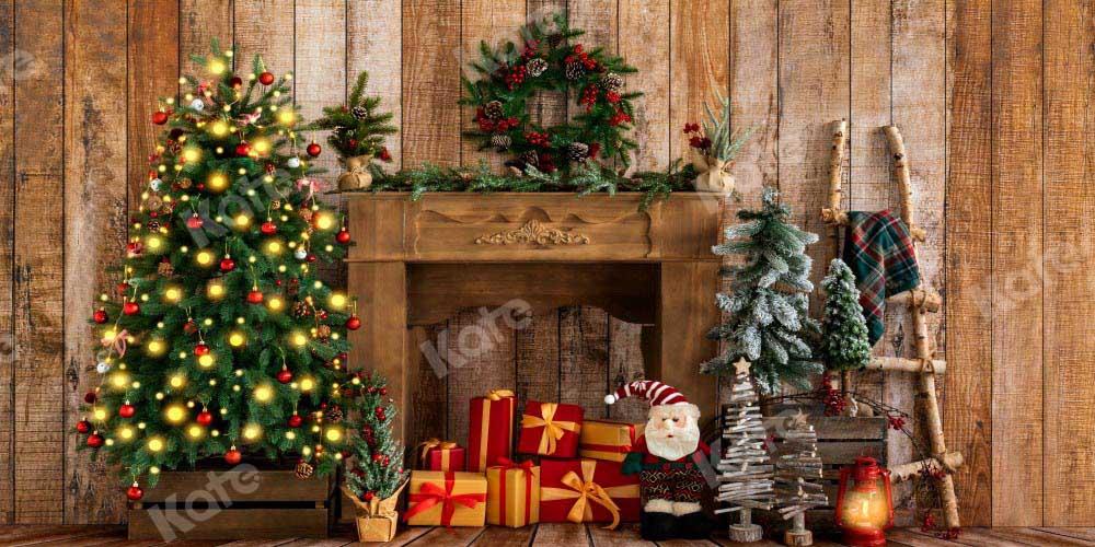 Kate Weihnachten Geschenke Hintergrund Kranz von Emetselch - Kate Backdrop.de
