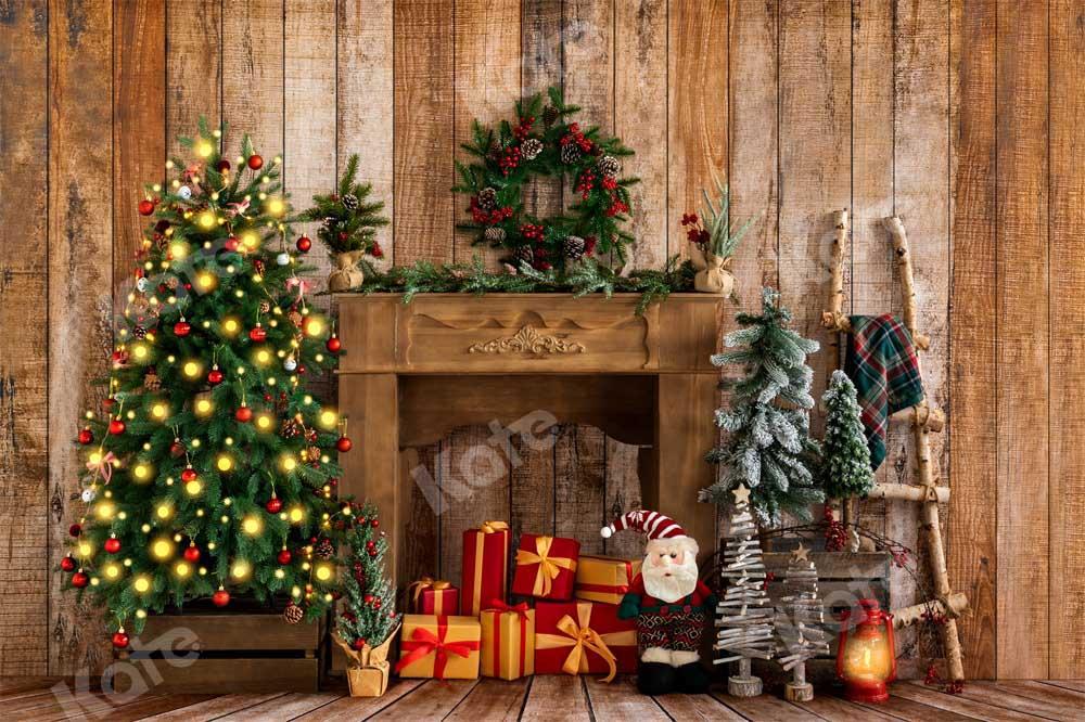 Kate Weihnachten Geschenke Hintergrund Kranz von Emetselch - Kate Backdrop.de