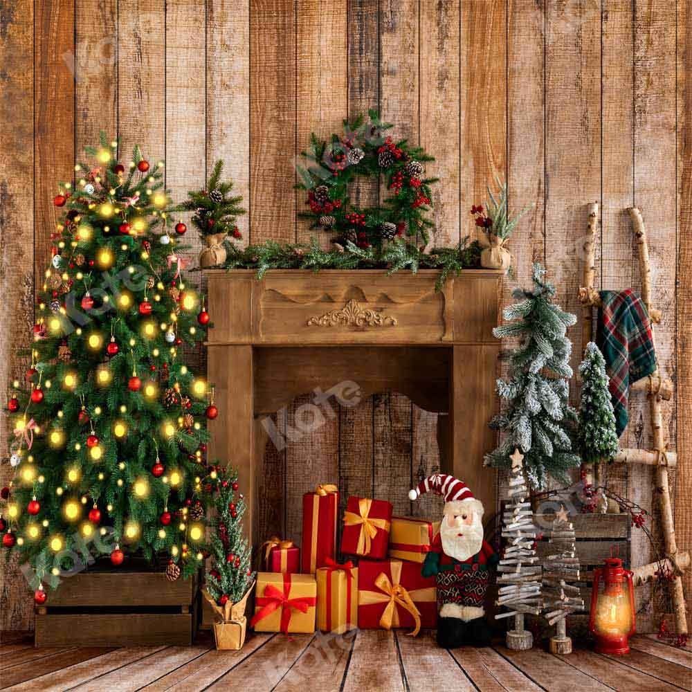 Kate Weihnachten Geschenke Hintergrund Kranz von Emetselch - Kate Backdrop.de