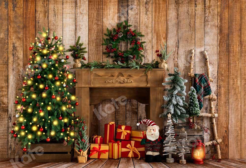 Kate Weihnachten Geschenke Hintergrund Kranz von Emetselch - Kate Backdrop.de