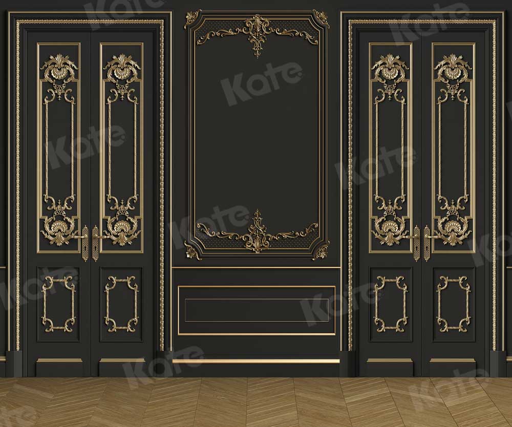 Kate Retro Wand Hintergrund gold und schwarz für die Fotografie