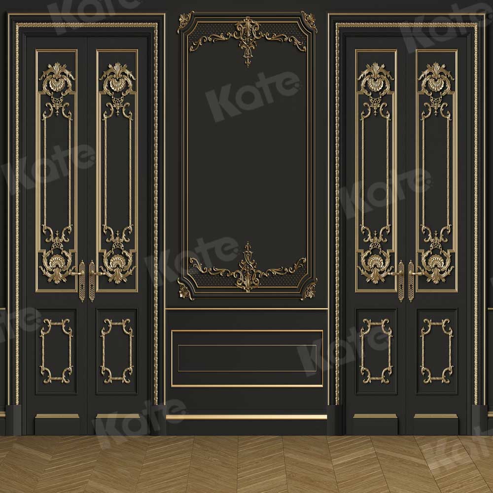 Kate Retro Wand Hintergrund gold und schwarz für die Fotografie