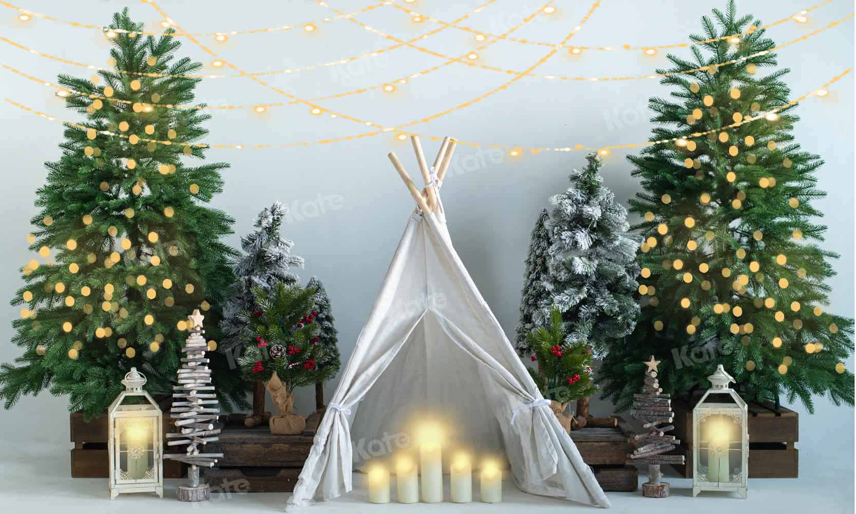 Kate Weihnachten Weihnachtsbaum Zelt Hintergrund  von Emetselch