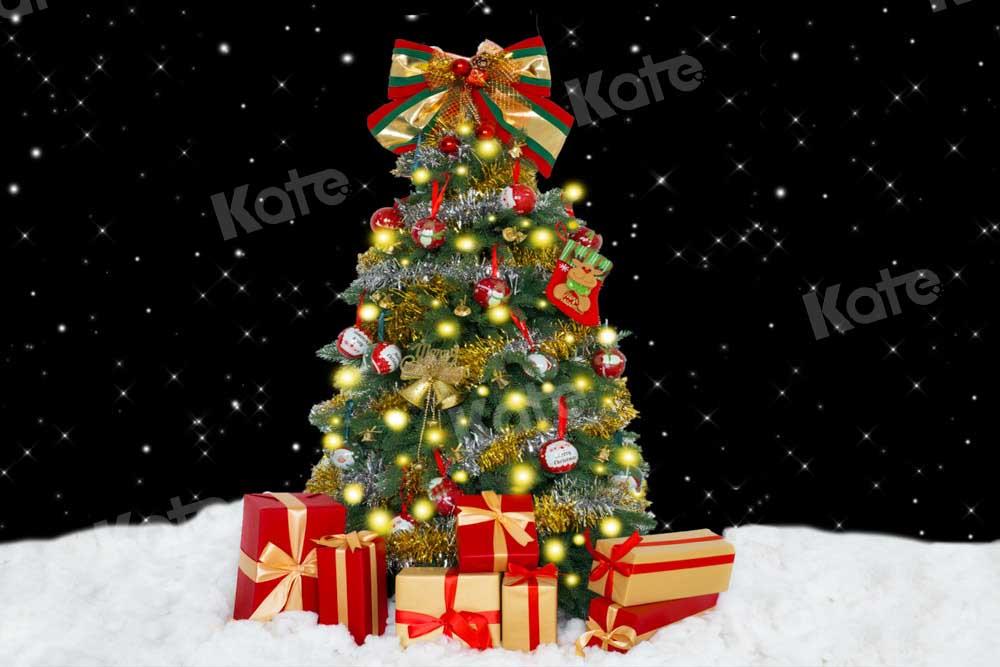 Kate  Weihnachten Winter Hintergrund Geschenke Nacht von Emetselch